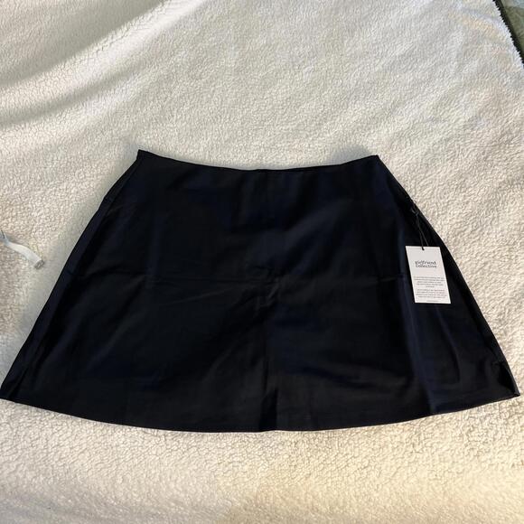 Girlfriend Collective Mini Skort High Waist Skirt Black Sz 3XL Athleisure #4018 - Picture 1 of 6